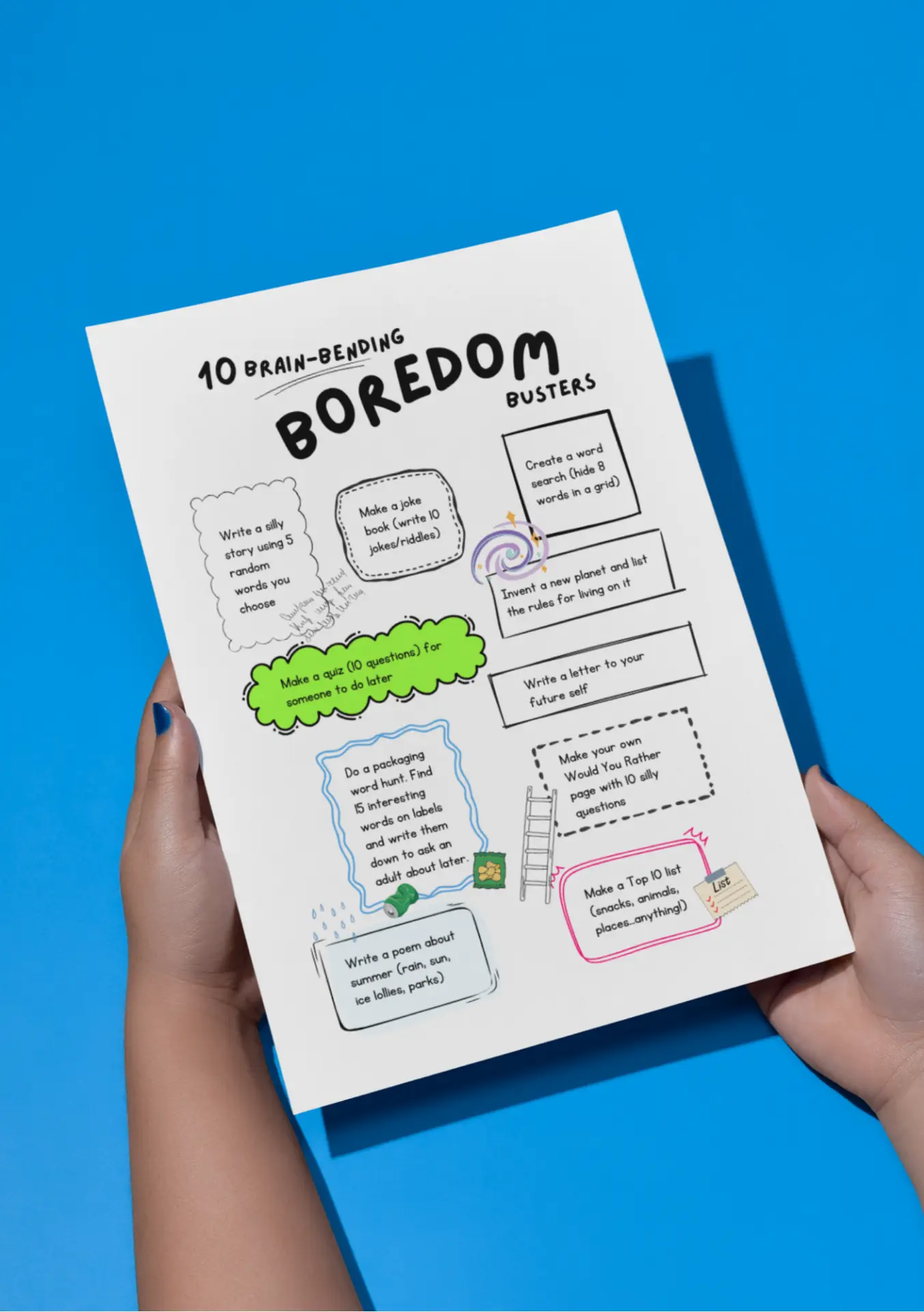 10 brain-bending boredom busters