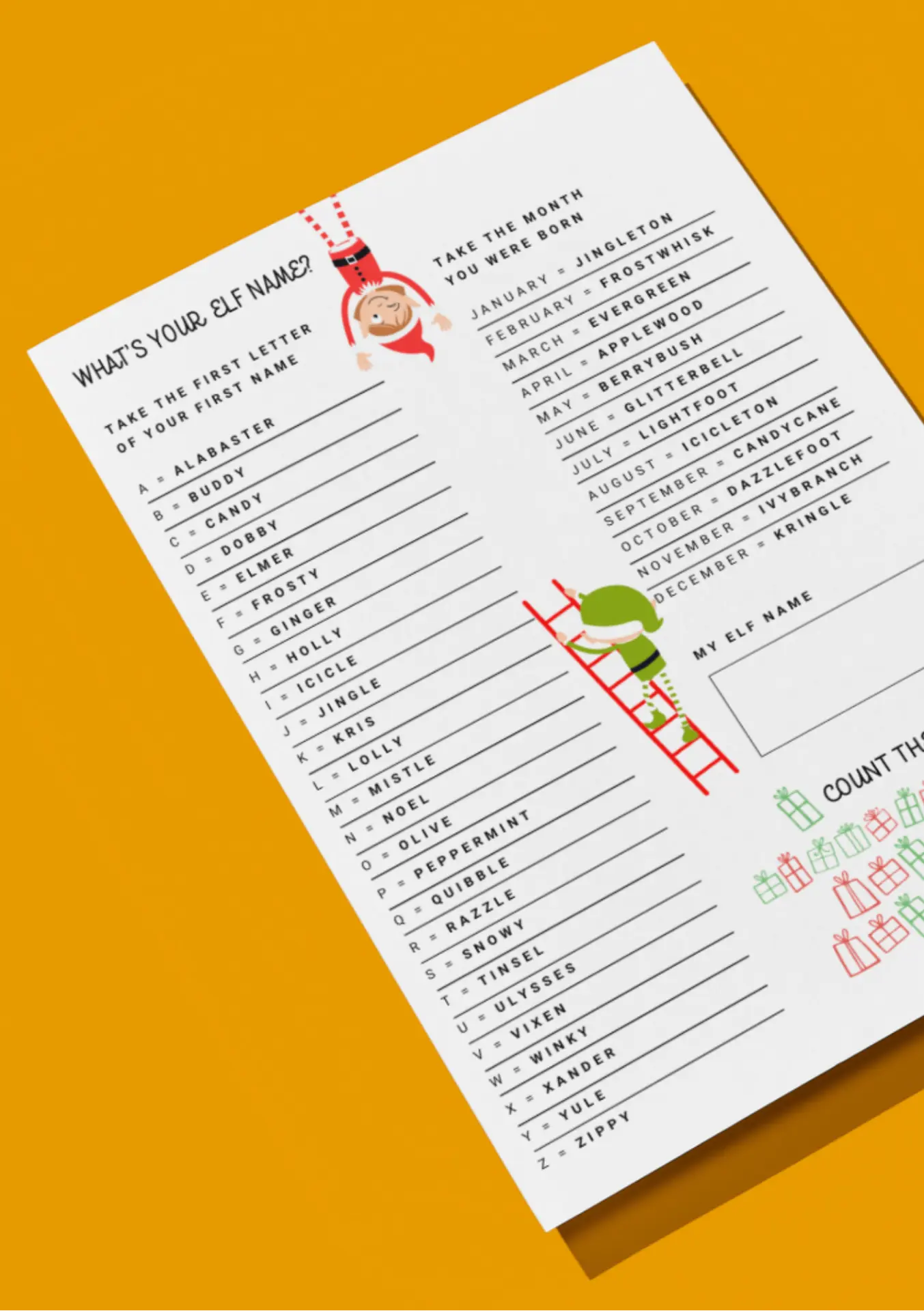 What's your elf name?