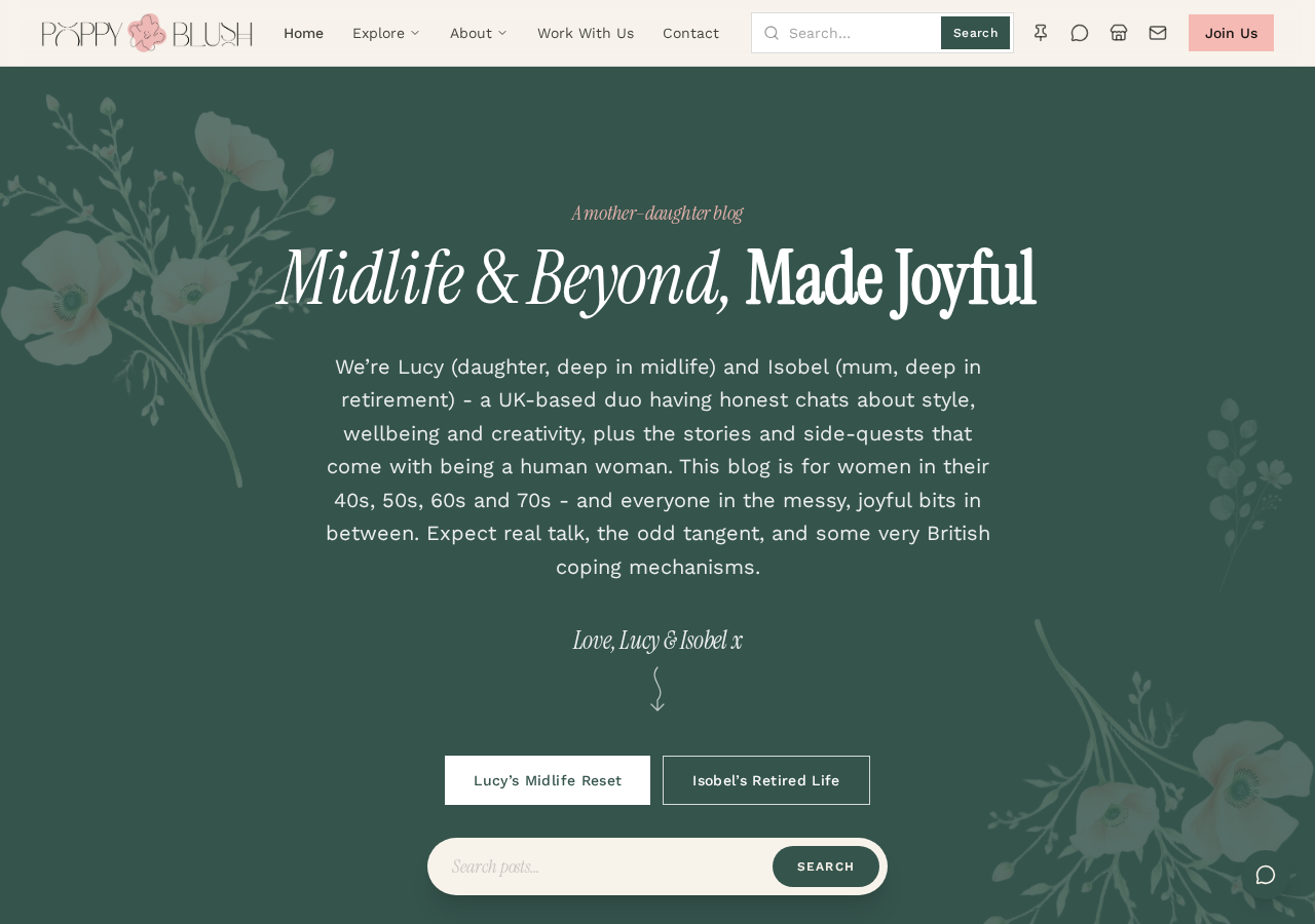 Poppy & Blush homepage